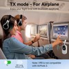 Giecy Airplane Bluetooth 5.3 Transmitter Receiver Adapter, Supports 2 AirPods