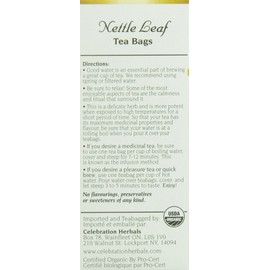 Celebration Herbals Nettle Leaf Tea Organic 24 Tea Bag, 32gm