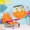 PERFORMORE Flip Flop Beach Towel Clips (Yellow), 2-Pack, Portable Towel