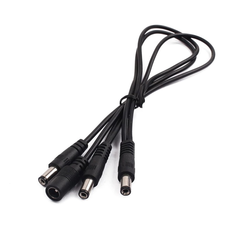 VICASKY Daisy Chain to Guitar Effects Power Supply Cable Black