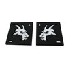 Pair Custom Head Emblems 3D Badges Replacement for TRX Ram
