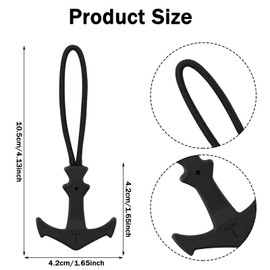 10PCS Anchor Shaped Zipper Pulls,Detachable Heavy Duty T Shape Zip Tags Zip Extension Replacement for Clothing Backpacks Luggage Bags Jackets Purses