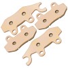 Caltric Front Right & Left Brake Pads For Kawasaki Mule