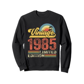 40th Birthday Retro Vintage 1985 Man Woman Sweatshirt