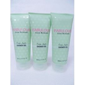 ISAAC MIZRAHI FABULOUS CRISP APPLE SHOWER GEL 6.7 OZ (Lot of 3)