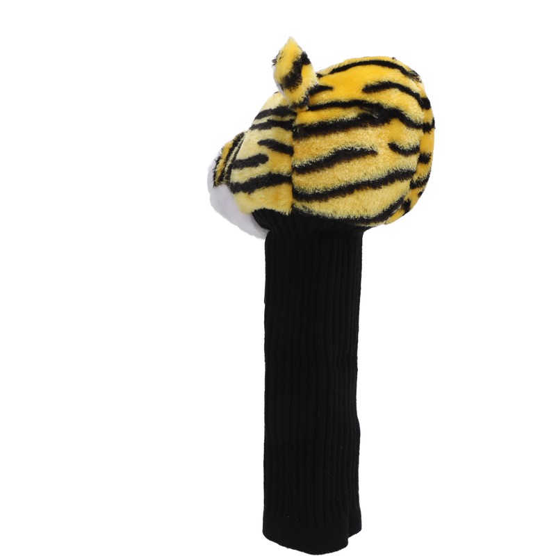 Golf Club Head Cover Plush Nylon Cute Tiger Head Protective