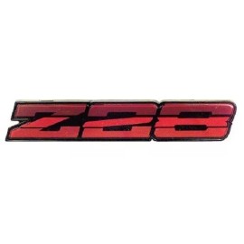 OER 1985-87 Camaro Z28 Rocker Panel Emblem Tri-Color Dark Red