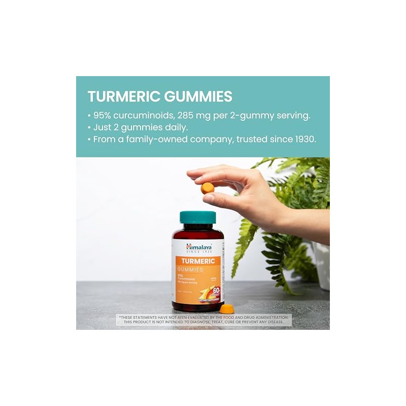 Himalaya Gomitas de C?rcuma, Suplemento Herbal para la Salud Articular