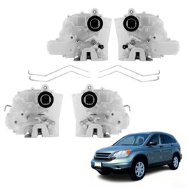 4Pcs Door Lock Actuator for 2007-2011 Honda CR-V CRV EX EX-L LX SE, Front-Rear 4 Doors Lock Latch Assembly Replacement 72150-SWA-A01, 72110-SWA-D01, 72650-SWA-A01, 72610-SWA-A01
