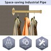 Sumnacon 2 Pack 12 Industrial Pipe Wall Mounted Clothing Rack