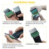 Huoptl Upgraded 9 Pcs Stainless Steel Pet Clipper Guide Comb