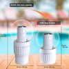 Pool Chlorine Floater with Solar Flame Light, Chlorine Dispenser for