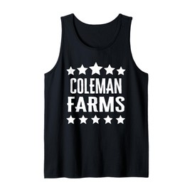 Coleman Farms Family Reunion Squad First Last Name Tank Top