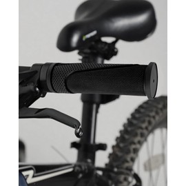 Children's Bicycle Grips - Handlebar Grips MTB Bicycle with Non-Slip Rubber | 120 mm Bicycle Grips Ergonomic Handlebar Grips for 22.2 mm MTB, Mountain Bike, Road Bike Grips (A Black/Classic)