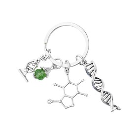 Biology Teacher Gifts for Coworker Friend Appreciation Thank You Gifts Funny Science Keychain Gift for Co Worker Colleague Farewell Retirement Gifts for Women Grandma Science Valentines Gifts for Bf