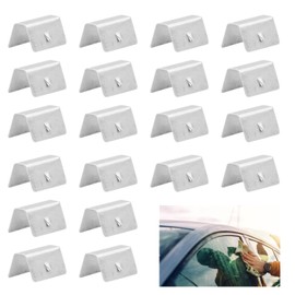 20 Pcs Wind Deflector Clips - Stainless Steel Windshield Clips for Secure Window Visor, Car Sun Shade & Wind Deflectors, Rust-Resistant & Heavy-Duty Fasteners for Car Accessories