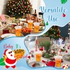 Qinyoung 100 Pcs 12oz Christmas in July Disposable Plastic Cups