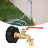 IBC Tote Adapter 3/4in Brass Tote Fitting Coarse Thread 275‑330