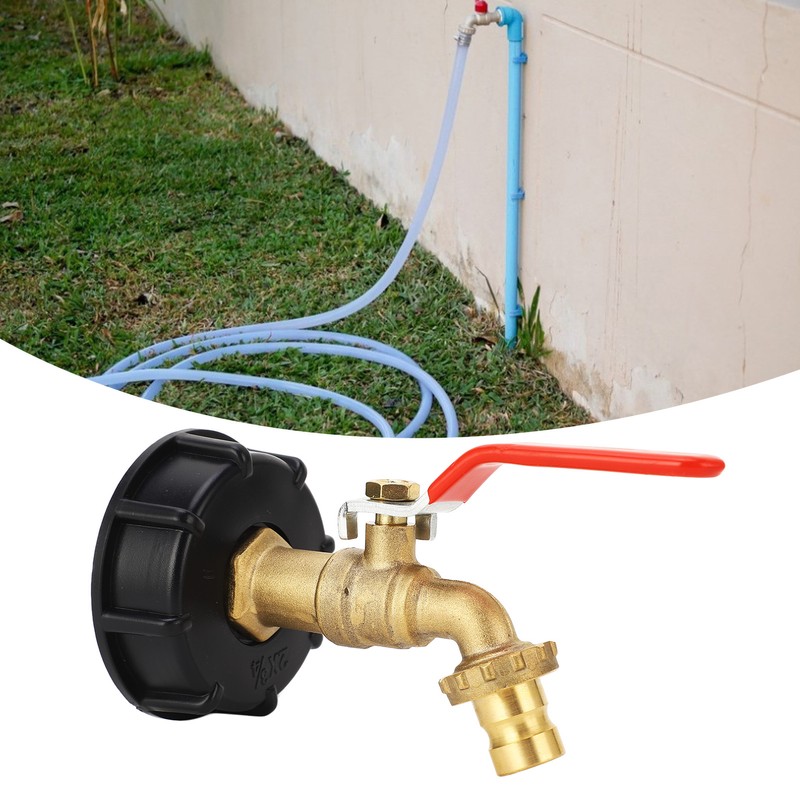 IBC Tote Adapter 3/4in Brass Tote Fitting Coarse Thread 275‑330