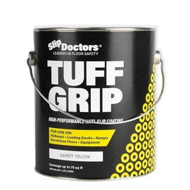 Tuff Grip Anti-Slip Paint for Ramps, Floors, Decks & Stairs – Durable Non-Skid Coating for Enhanced Traction (Safety Yellow)