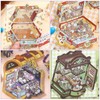 Cute 3D Scene Stickers for Kids, 4 Sets DIY 3D