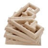 4pcs Wood Carved Mouldings Corner Onlay Applique Furniture Craft Unpainted