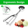 3PCS Ice Cream Scoop,Premium cookie scoop set,Small/Medium/Large stainless steel Scoops,Professional