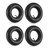 QWORK 4.10/3.50-4 Wheelbarrow Inner Tube, 4 Pack Replacement Inner Tubes,