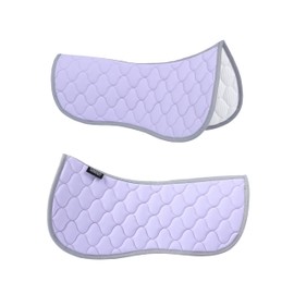 Harrison Howard Half Pad for Horse Riding Saddle Pad English Cushioning Saddle Pad Soft Breathable Pad for Horses Purple