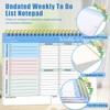 To Do List Notepad - Weekly Planner Pad, A4 Undated