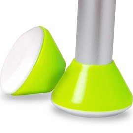 HealthSmart 4-Pack Walker Ski Glides for Folding Walkers, Durable Universal Fit Walker Glides for Smooth Mobility, Easy Installation and Universal Fit, Increased Visibility Walker Feet Glides