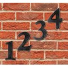 Hy-Ko 6" Plastic House Number, Modern Raised Numbers for Exterior