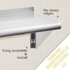 Hally Stainless Steel Shelf 12 x 60 Inches 315 lb,