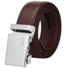Falari Men Unisex Genuine Leather Ratchet Dress Belt Automatic Sliding