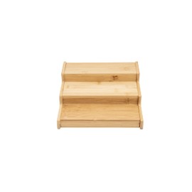 Coin and Coins - Bamboo Spice Rack Organizer for Cabinet, Expandable Spice Rack Countertop, Bamboo, 8,75(Expandable to 15,5) x 8,25 x 3