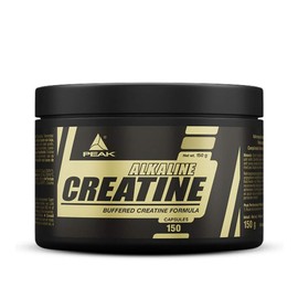 PEAK Creatin Alkalin - 150 Kapseln I 30 Portionen I mit Säurepuffer I Muskelaufbau I Masseaufbau I Kraftzuwachs I hohe Bioverfügbarkeit