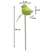 Flower Stakes Glitter Bird Yellow 6 x 25 cm Pack