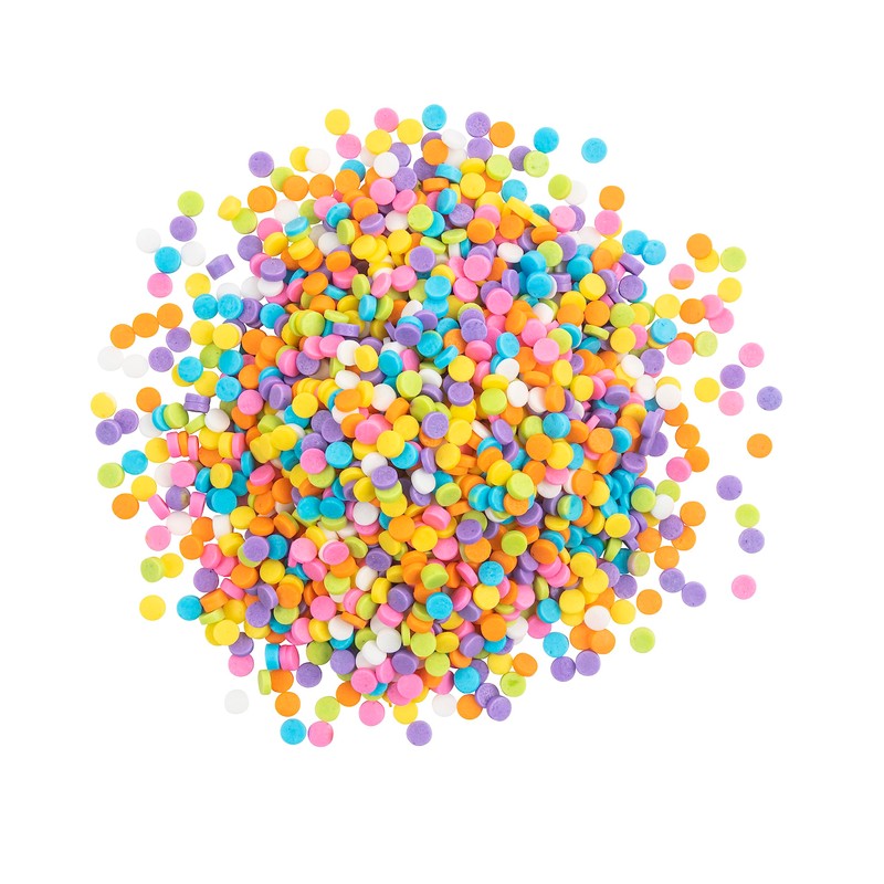 Pastel Quin Sprinkles, OliveNation Pastel Candy Quins, Multicolor Edible Confetti