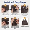 26Pcs Screw-Back Handbag Purse Feet with Screwdriver & Hole Puncher,Alloy/Brass