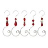 WEIBIAO Christmas Ornament Hooks - Silver Wire Hooks, Acrylic Jewelry