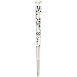 Aoba Kid's 316046 Clear Chopsticks Animal Land Panda, 7.1 inches (18 cm), Dishwasher Safe