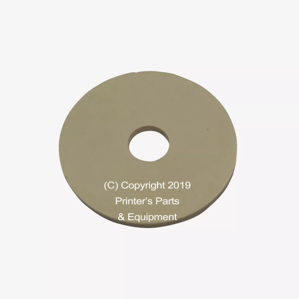 PPE Flat Rubber Disc 1 3/4 x 1/2 x 1/16
