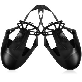 BESTonZON 1 Pair Steel Toe Guard Metatarsal Guards Foot Guard Toe Cap Safety Shoe Tough Toe Anti-Smashing Leather Safety Shoes Covers for Industry Size 36-46（D European Standard）