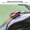 Motorcycle Tank Bag Artificial Leather Waterproof Brown Replacement for Benelli