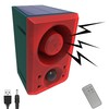 Comboss Solar Motion Sensor Sound Alarm for Outdoor- Adjustable Volume