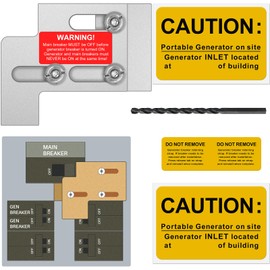 Generator Interlock Kit for Square D QO or Homeline Indoor or Outdoor with Main 100 or 125 amp Panels, 3/4 Inch Spacing Between Main and Branch Breakers