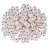 Wooden Letter Beads, Letter Beads, 100 Pieces Cube Beads Cube