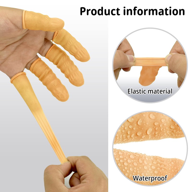 200 Pcs Disposable Finger Protectors, Finger Cots, Latex Anti-Static Finger