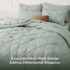 Bedsure Green Comforter Set Queen - Bed in a Bag