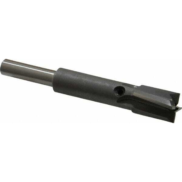 Made in USA 7/16" Diam, 1/4" Shank, Diam, 4 Flutes,